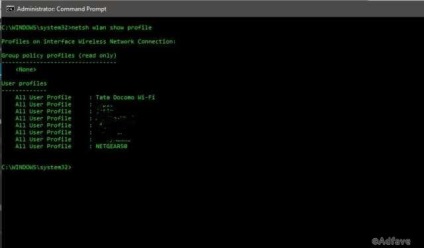 Cum pot hack rețele Wi-Fi flogged folosind adfave CMD (profil wlan spectacol) Cum pot hack rețele Wi-Fi flogged folosind adfave cmd