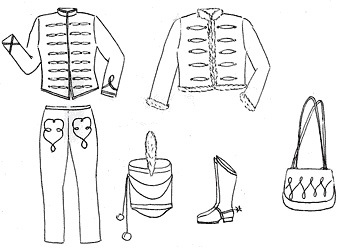 Cum sa faci un costum cu mâinile husari (costum) Cum sa faci un costum de husar cu mâinile