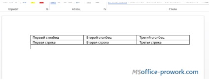 Cum de a crea un tabel în MS Word (procesare de text) Cum de a crea un tabel în cuvânt ms