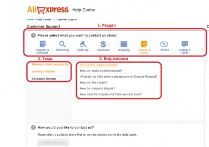 Cum de a contacta site-ul de suport aliekspress (Contact) Cum să contactați asistența aliekspress site-