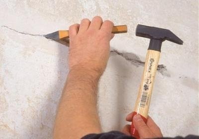 Cum de a sigila fisură în perete (fisura) Cum de a sigila crăpătură în perete