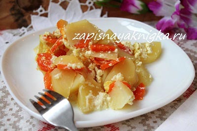 Potatoe cu cuptor (cremă) Cartofi cu smantana la cuptor