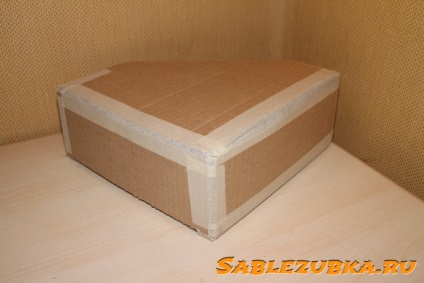 Caseta pentru hârtie cu propriile sale mâini din carton (cutie de master class) Caseta pentru hârtie cu propriile sale mâini de carton