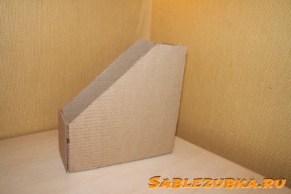 Caseta pentru hârtie cu propriile sale mâini din carton (cutie de master class) Caseta pentru hârtie cu propriile sale mâini de carton