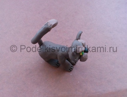 plastilină Cat (pisica) Cat din lut