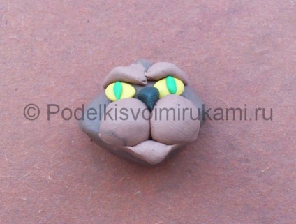 Cat plastilină (modelare lut) Cat din lut