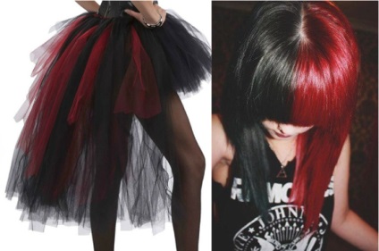 Roșu și culoare neagră, lookcolor (diluat roșu negru) Roșu și culoare neagră, lookcolor