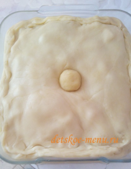 Kurnik cu carne de pui si cartofi pe un aluat fraged, un pas cu pas fotografii rețetă (reteta) Kurnik cu carne de pui și cartofi pe un produs de patiserie fraged, un pas cu pas reteta fotografii