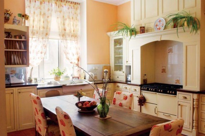 Bucătăria în stil englezesc - o fotografie a interiorului (bucătărie în stil englezesc) Bucătăria în stil englezesc - fotografie interior