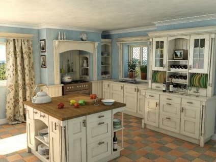Bucătăria în stil englezesc - o fotografie a interiorului (bucătărie în stil englezesc) Bucătăria în stil englezesc - fotografie interior