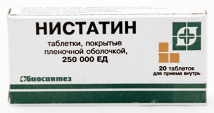 Nistatina cu numirea stomatită, contraindicații (Nystatin) Nistatina cu numirea stomatită, contraindicații