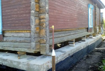 Reparare sos de fundație (reparații) Repararea Chituirea