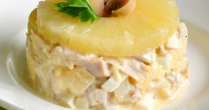 Salata Retete cu ananas si piept de pui, cu pas cu pas fotografii (ananas) Salata Retete cu ananas si piept de pui, cu pas cu pas fotografii