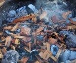 Peste pe gratar (gratar carbune pentru a găti pește) Peste pe gratar