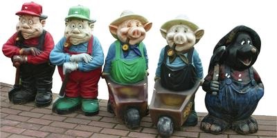 figurine de grădină la cabana lor de vară în grădină, cu propriile sale mâini, ideea (figura) figurine de grădină la cabana lor de vară în grădină cu mâinile propriile sale idei,