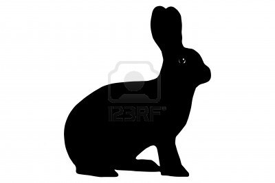 easter silueta iepure (siluetă) Rabbit siluetă, Paști