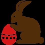 silueta iepure Paști (Paști) Rabbit siluetă, Paști