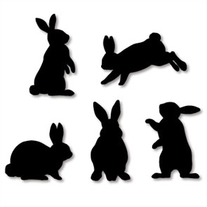 easter silueta iepure (siluetă) Rabbit siluetă, Paști