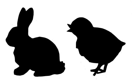 easter silueta iepure (siluetă) Rabbit siluetă, Paști
