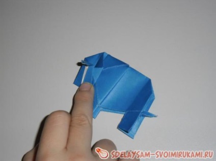 hârtie Origami Elephant (partea dreapta a fost) hârtie de origami Elephant
