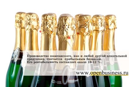 Producția de afaceri de șampanie și alte tipuri de vinuri spumante (de afaceri) Producția de afaceri de șampanie și alte vinuri spumante