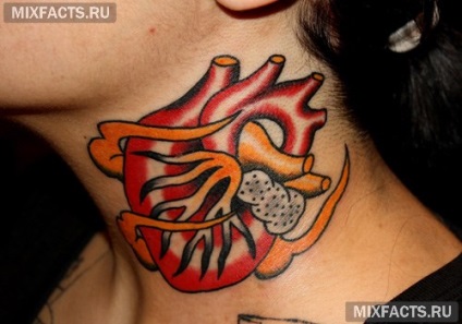 Tatuaje pentru fete pe gat (foto) (fete) Tatuaje pentru fete pe gât (foto)