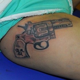 arma Tatuaj (coapse fata de formă) pistol tatuaj