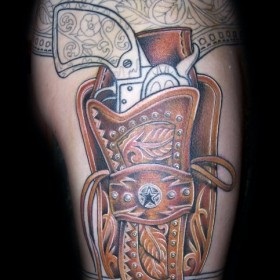 pistol tatuaj (pistol fata de șolduri) pistol tatuaj