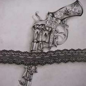 arma Tatuaj (coapse fata de formă) pistol tatuaj