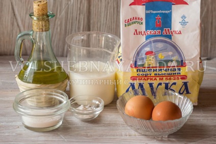 Aluatul pentru prăjituri kefir (chefir) Aluat pentru plăcinte cu chefir