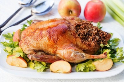 Duck umplute cu hrișcă (umplute) Duck umplute cu hrișcă