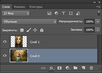 Conexiune artistică a două imagini într-un singur (singur) compuse artistic două imagini într-o