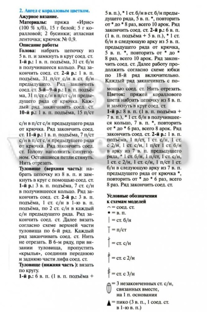 schema de croșetat Angel, o descriere și o clasă de master pentru începători (cârlig) schema de croșetat Angel, o descriere și o clasă de master pentru începători
