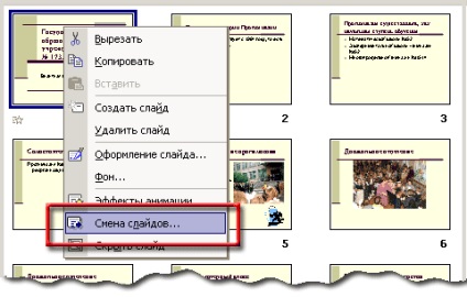 Animație într-o prezentare (slide-uri sarcini Change) Animație într-o prezentare