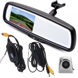 monitor oglinda auto și o cameră retrovizoare cu unitatea fără fir (aparatul foto) monitor oglinda retrovizoare auto și aparat de fotografiat cu unitatea fără fir