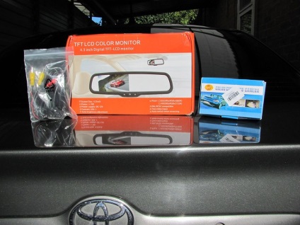 Car monitor oglinda retrovizoare și o cameră cu unitatea fără fir (oglinzi) monitor oglinda retrovizoare auto și aparat de fotografiat cu unitatea fără fir