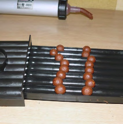 Boilies cu mâinile lor (terci de „Lider“ soia) Boilies cu mâinile lor