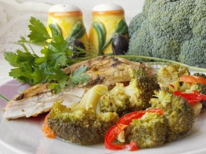 Broccoli cu piept de pui în cuptor (de pui) Broccoli cu pui la cuptor