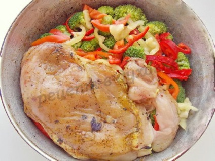 Broccoli cu piept de pui în cuptor (broccoli) Broccoli cu pui la cuptor