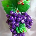 Buchet de dulciuri struguri (struguri buchet de bomboane) Buchet de dulciuri struguri