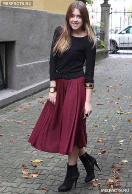 Burgundia - culoare la modă în haine (foto) (Burgundy) Burgundia - culoare la modă în haine (foto)