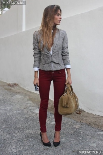 Burgundia - culoare la modă în haine (foto) (culoare) Burgundia - culoare la modă în haine (foto)