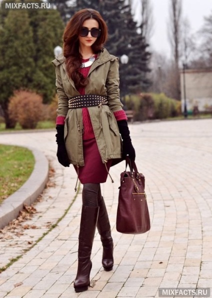 Burgundia - culoare la modă în haine (foto) (Burgundy) Burgundia - culoare la modă în haine (foto)