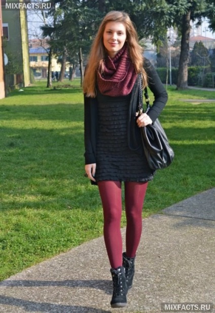 Burgundia - culoare la modă în haine (foto) (Burgundy) Burgundia - culoare la modă în haine (foto)