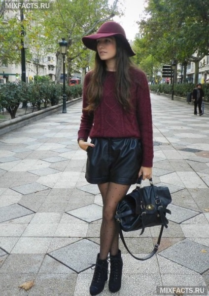 Burgundia - culoare la modă în haine (foto) (foto) Burgundia - culoare la modă în haine (foto)