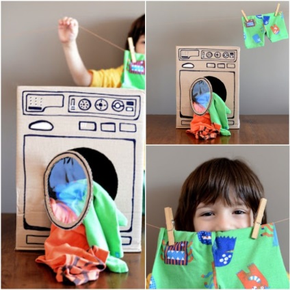 Asigurați-vă jucării din cutii de carton (jucării poate fi mare) Asigurați-vă jucării din cutii de carton