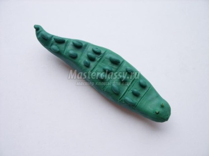 Copii meserii din plastilină (argilă crocodil din fotografie) Copii meserii din plastilină