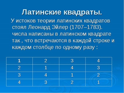 Un raport pe această temă de magie, și pătrate latine (raport de descărcare) privind raportul pătratelor magice și latine