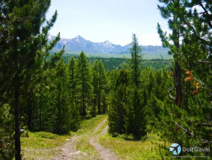 Turistic Munții Altai, care călătoresc cu mașina (malul lacului Teletskoye) Turistic Munții Altai, care călătoresc cu mașina