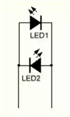 LED bicolor (două culori LED circuit de control) LED-urile cu două culori